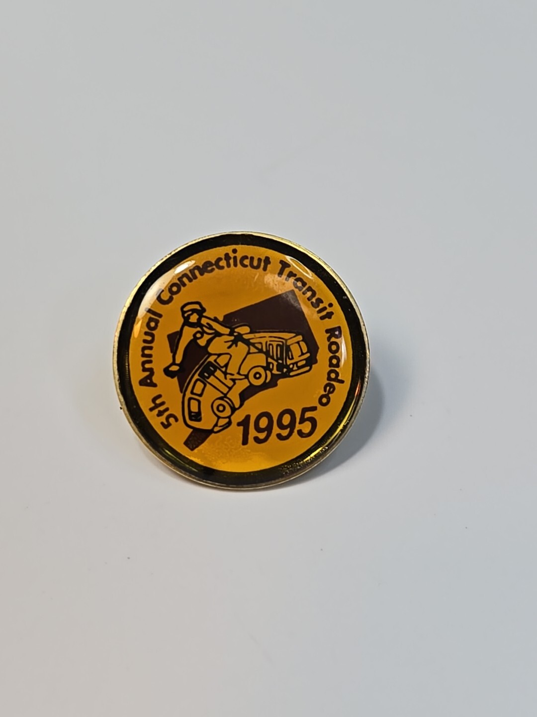 5th Annual Connecticut Transit Bus Roadeo 1995 Lapel Pin