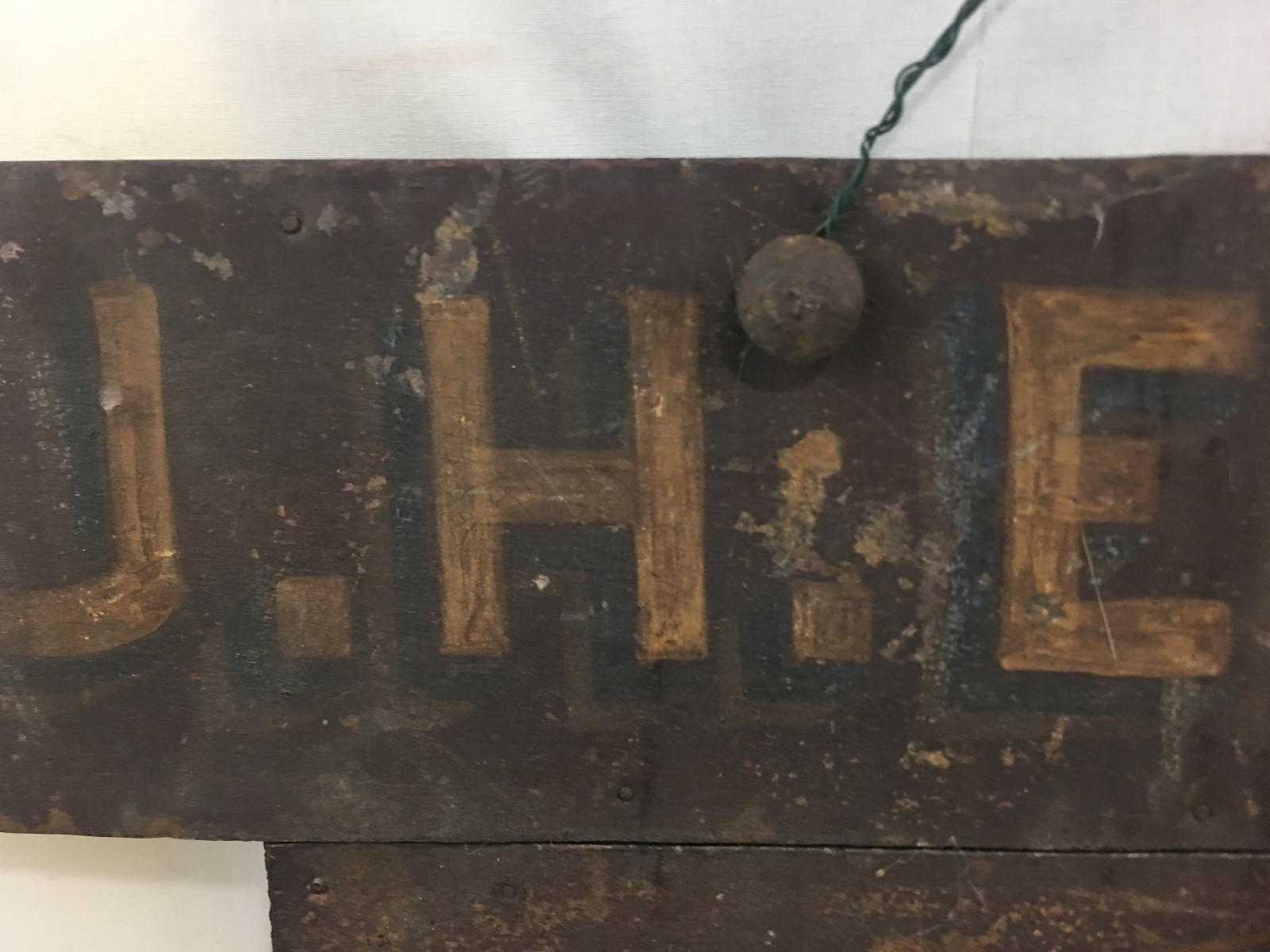 Great Orig. c1900 J.H. Edwards Taxi / Dairy Methuen MA Painted Metal & Wood Sign