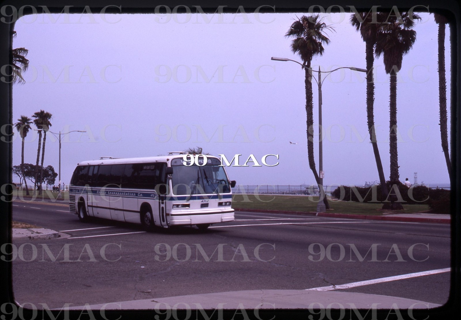 LBPTC. GM RTS BUS #4712. Long Beach (CA). Original Slide 1979.