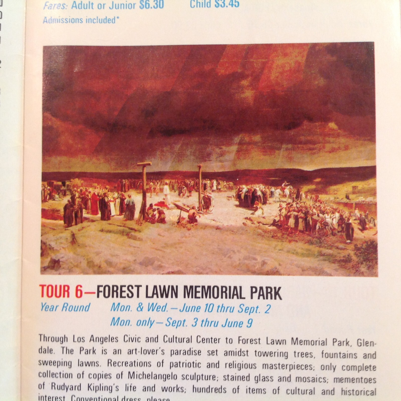 Vintage 1974 The Gray Line Sightseeing Tours Color Booklet Southern California