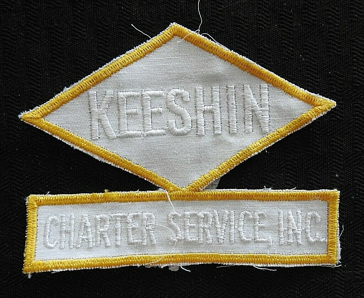 c.1970 “KEESHIN CHARTER SERVICE INC.” CHICAGO IL BUS DRIVER GUARD PATCH