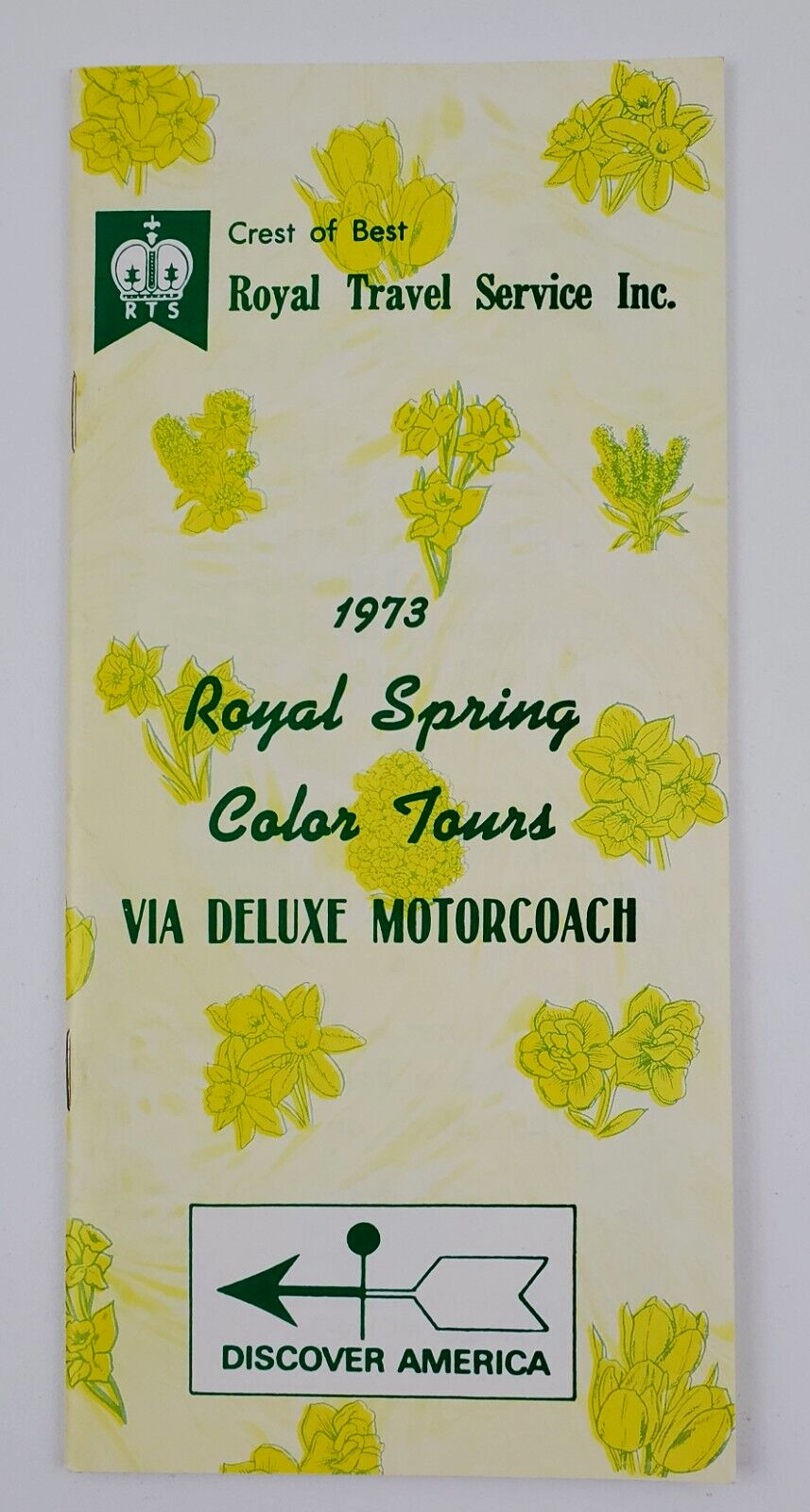 1973 Royal Travel Spring Color Tours Bus Motorcoach Vtg Travel Brochure Booklet
