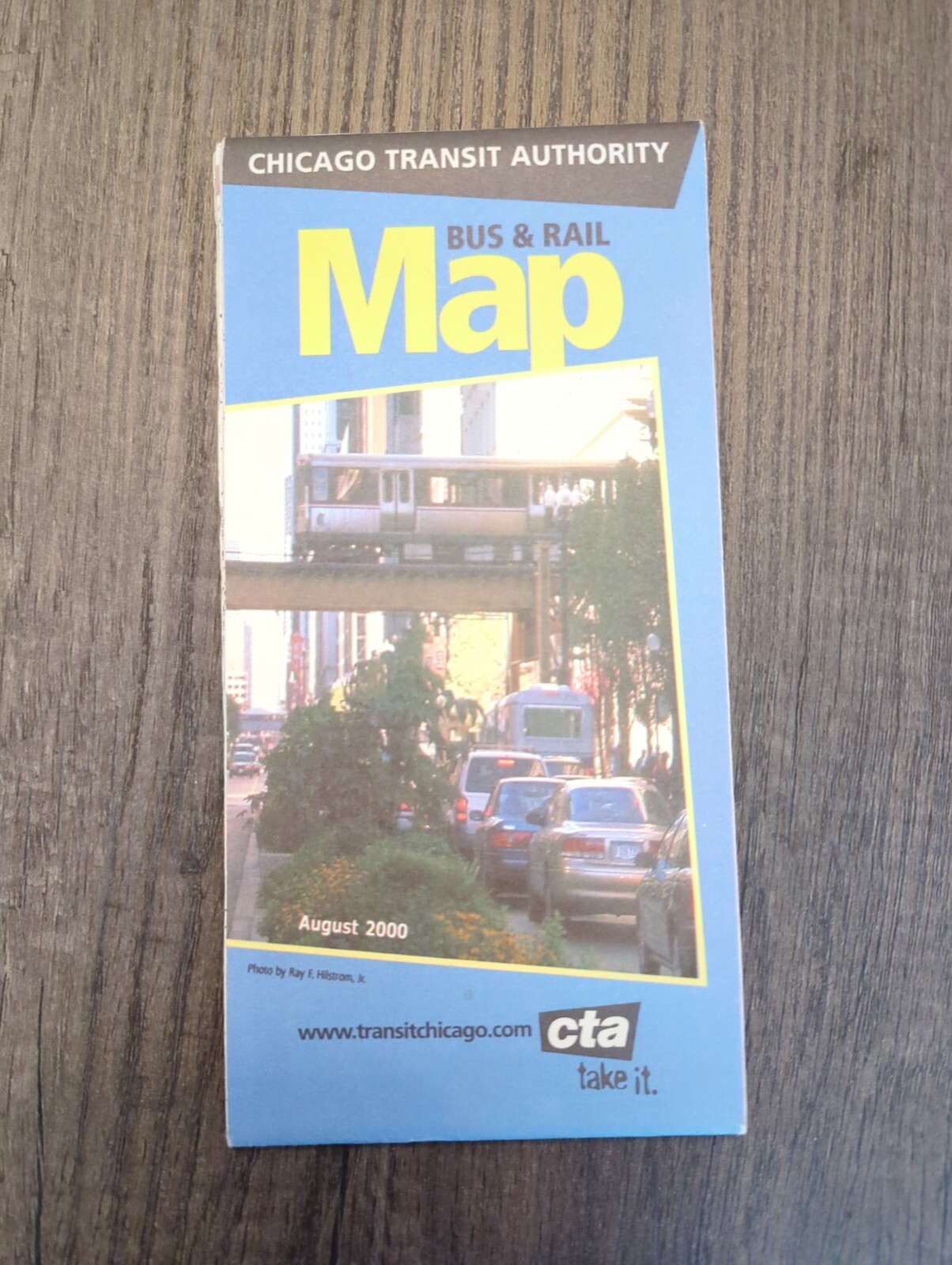 CTA Chicago Transit Authority Route Map August 2000 (OR) (AG)