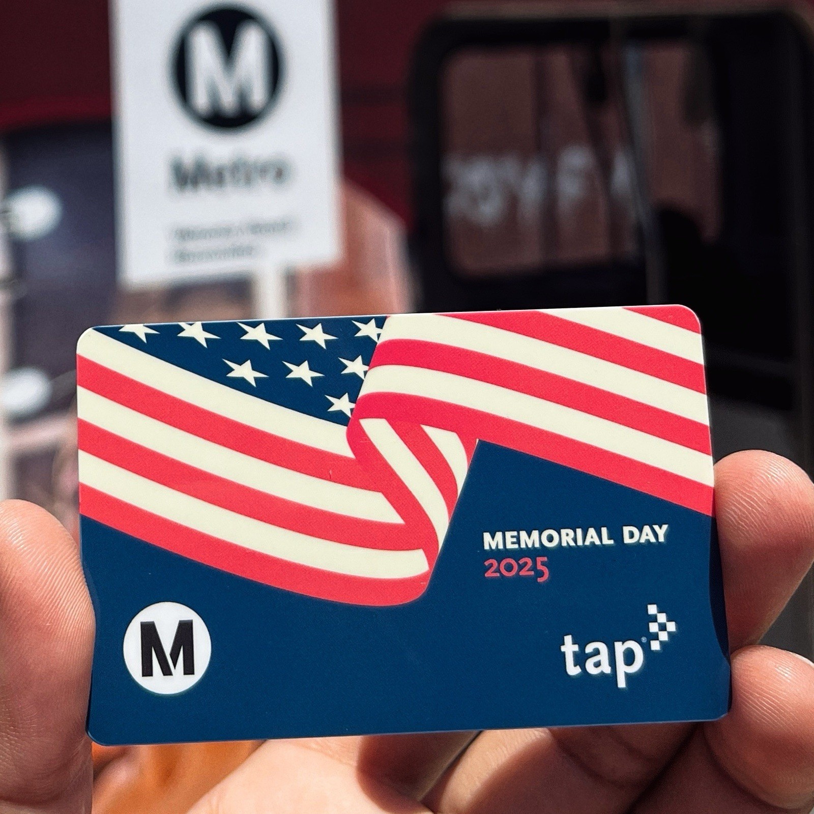 Los Angeles Metro Memorial Day 2025 TAP Fare Card Bus Subway
