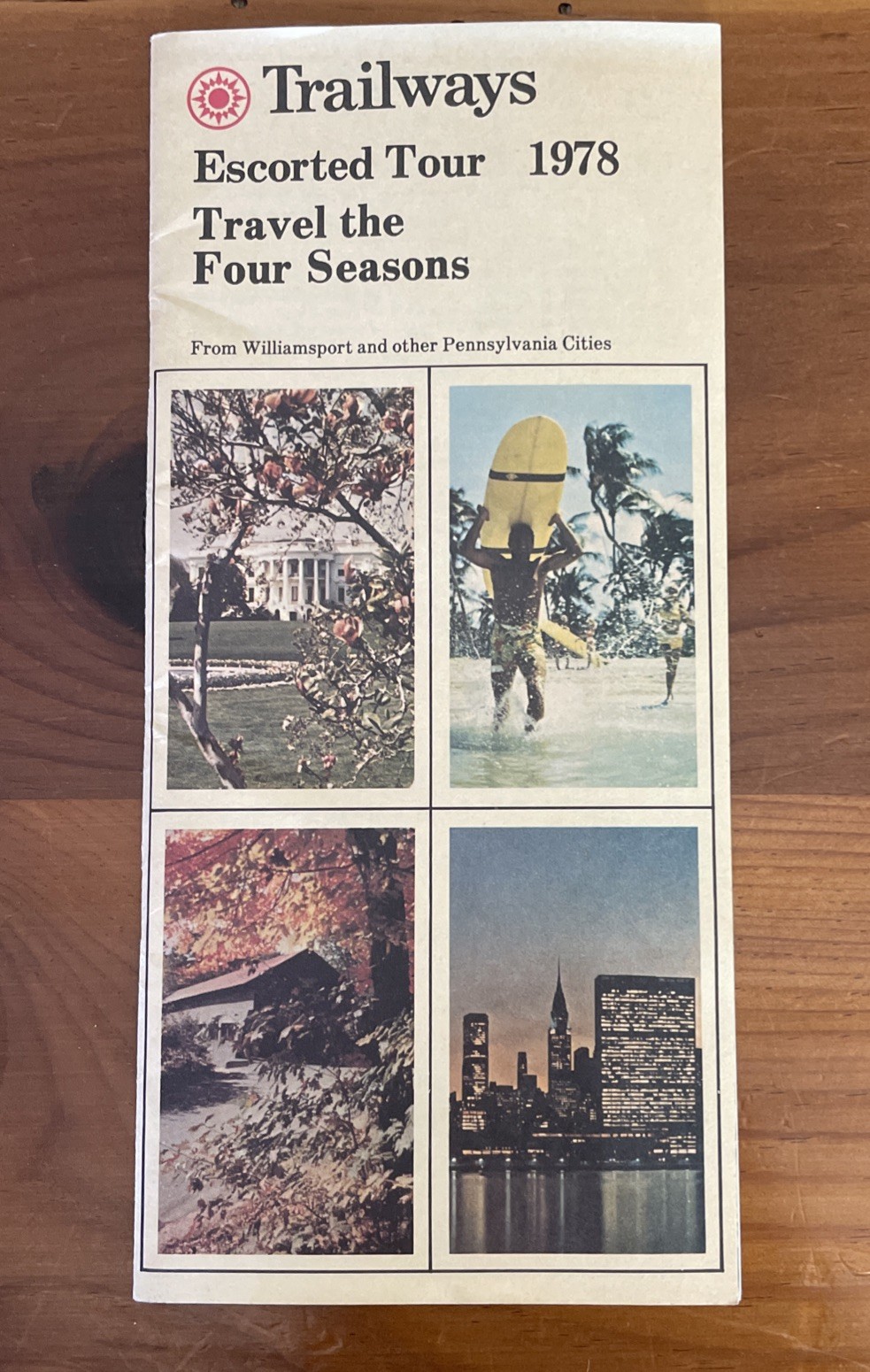 Trailways Escorted Tour 1978 Travel The Four Seasons From Williamsport And …