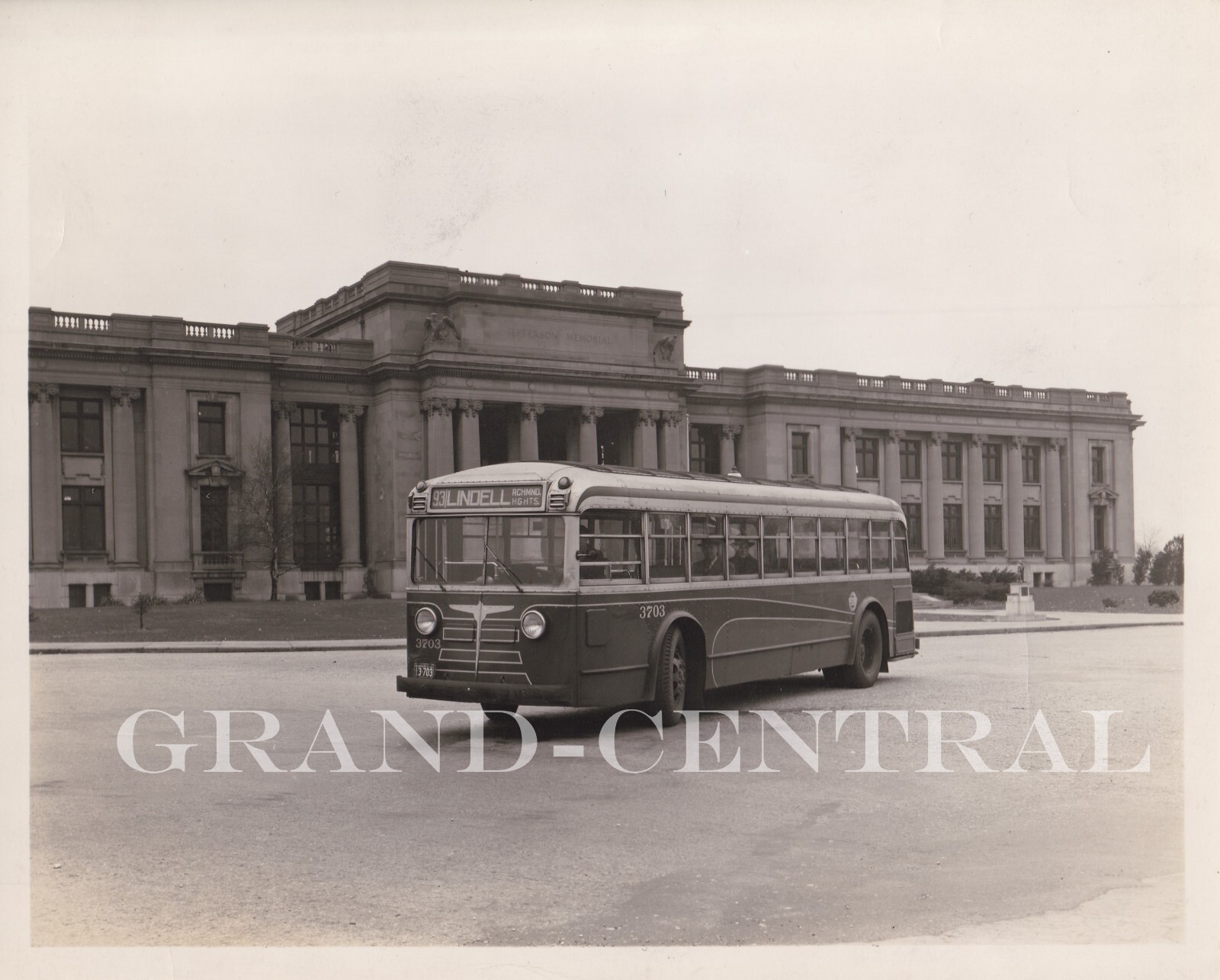 ORIGINAL ST. LOUIS PUBLIC SERVICE CO. SLPS BUS PHOTO #3703 ST LOUIS MISSOURI