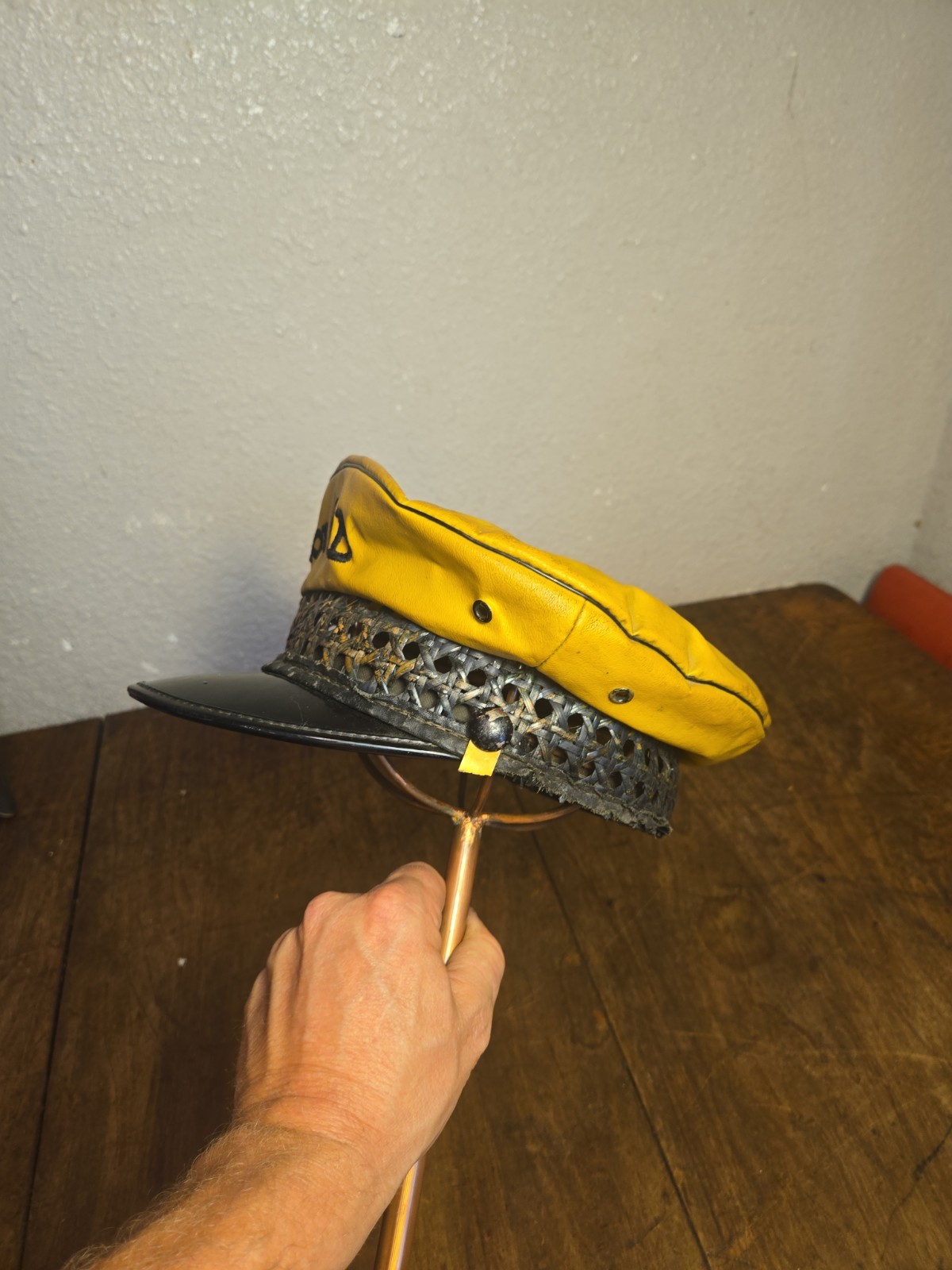 Yellow Cab Lancaster Brand Leather Driver Hat