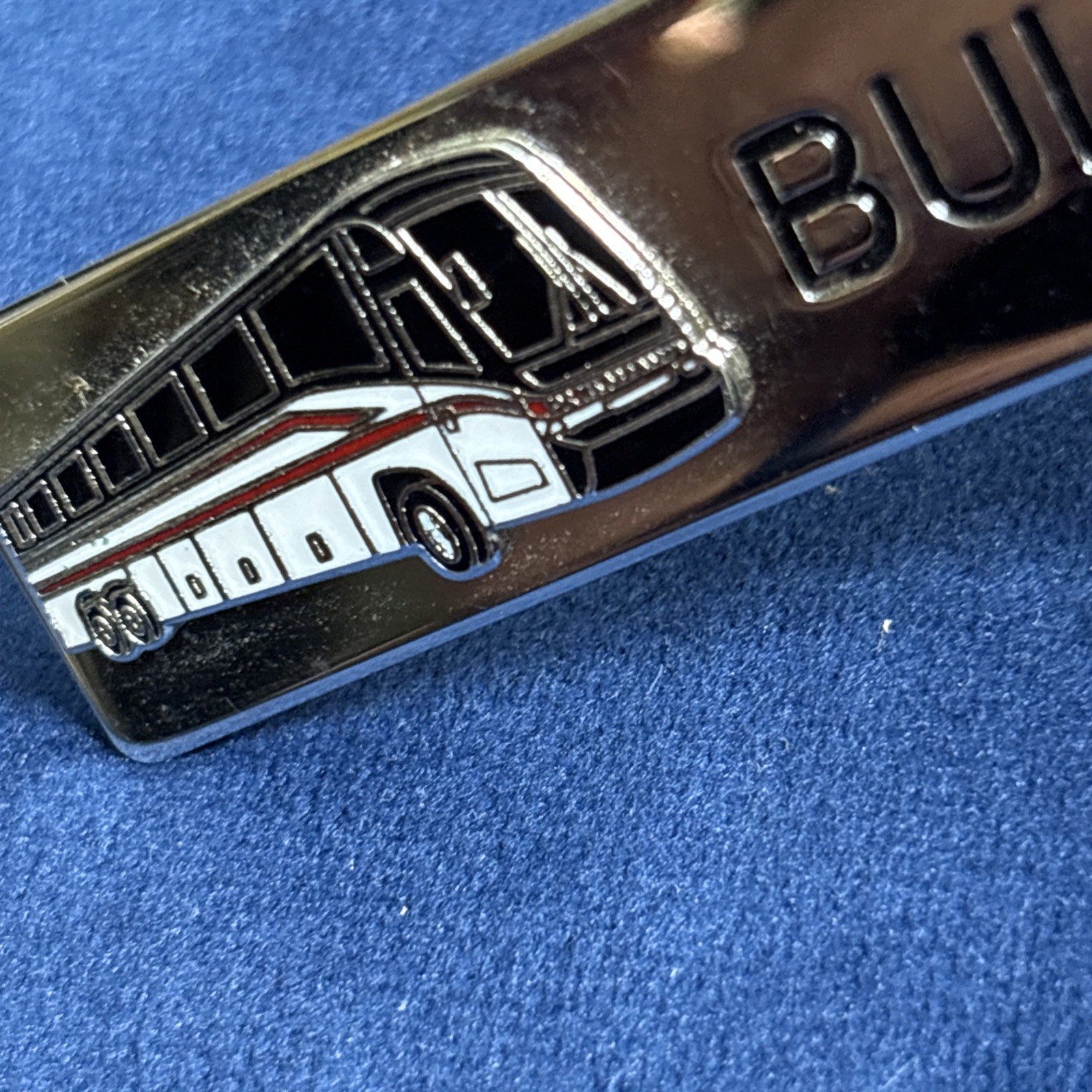 Bus Service Bulldog Name Badge Lapel Pin Driver Metal MSU Mississippi State Dogs