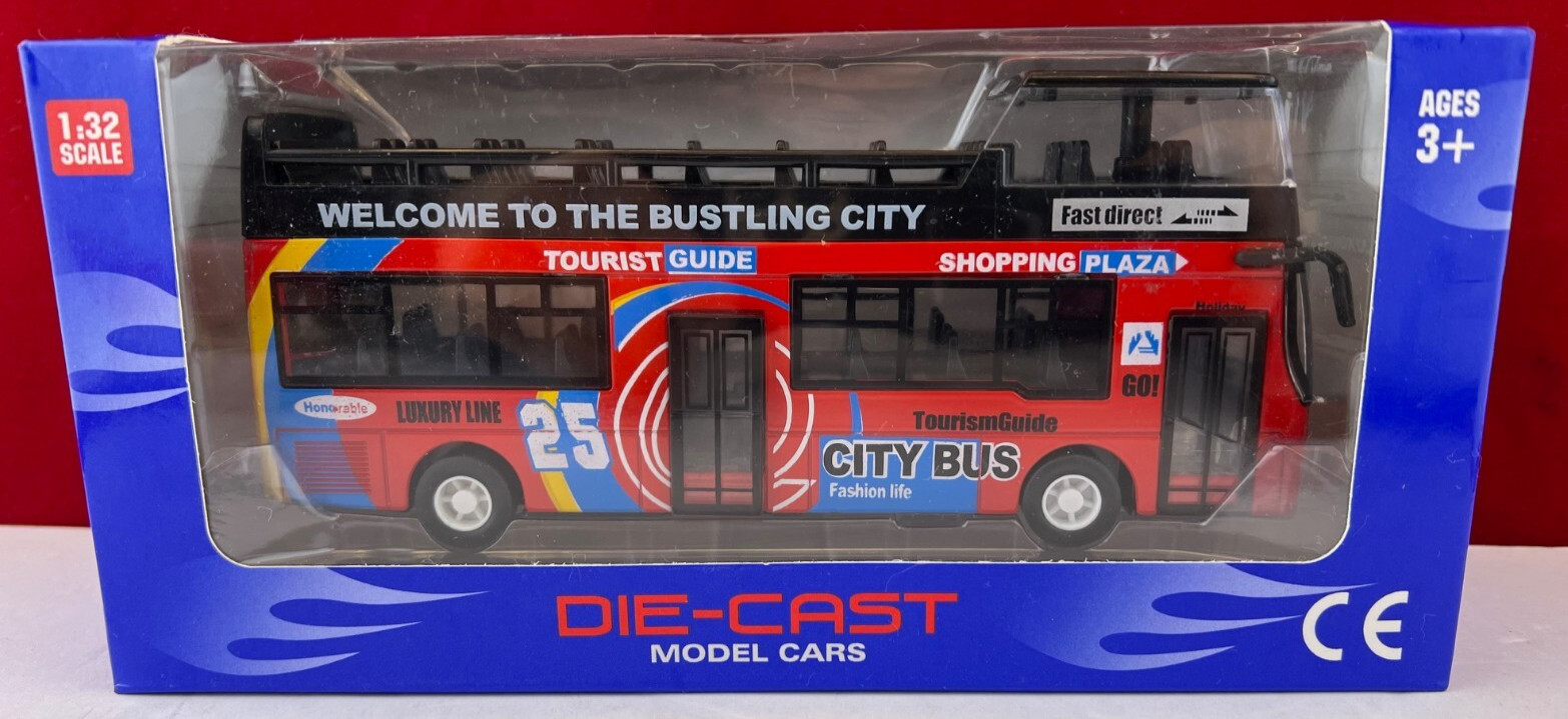 Battery Operated Double Decker Tour Bus DIE-CAST