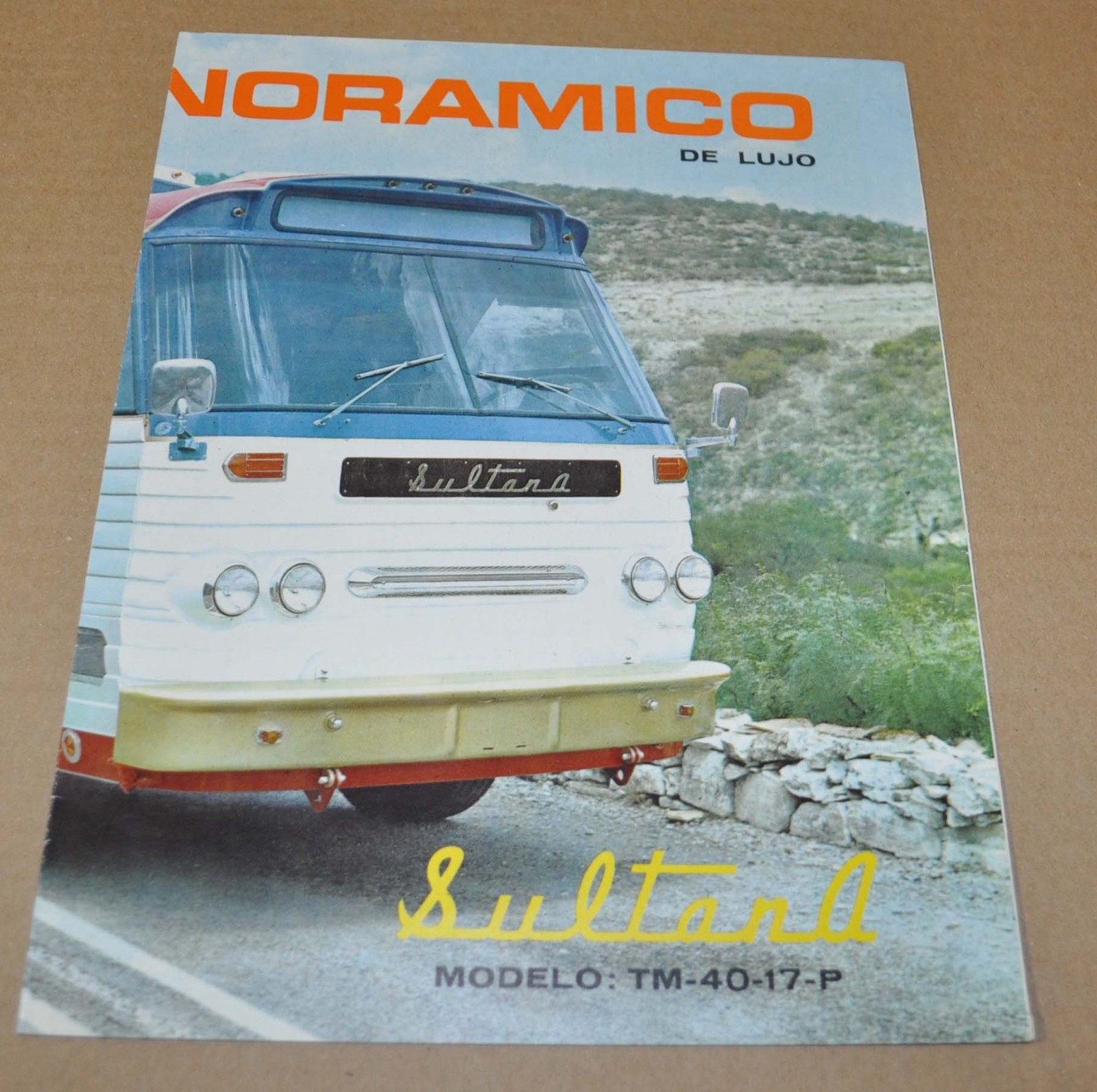 Sultana TM-40 Bus Specification Sales Brochure Prospekt Mexico