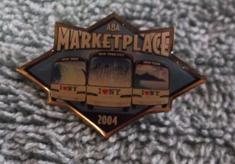 New York ABA American Bus Association Marketplace 2004 Lapel Pin Souvenir
