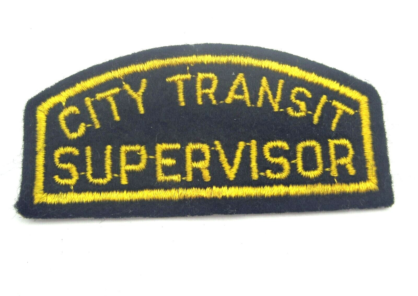 Dayton Ohio City Bus Transit Supervisor Black and Gold Embroidered Sew On Patch