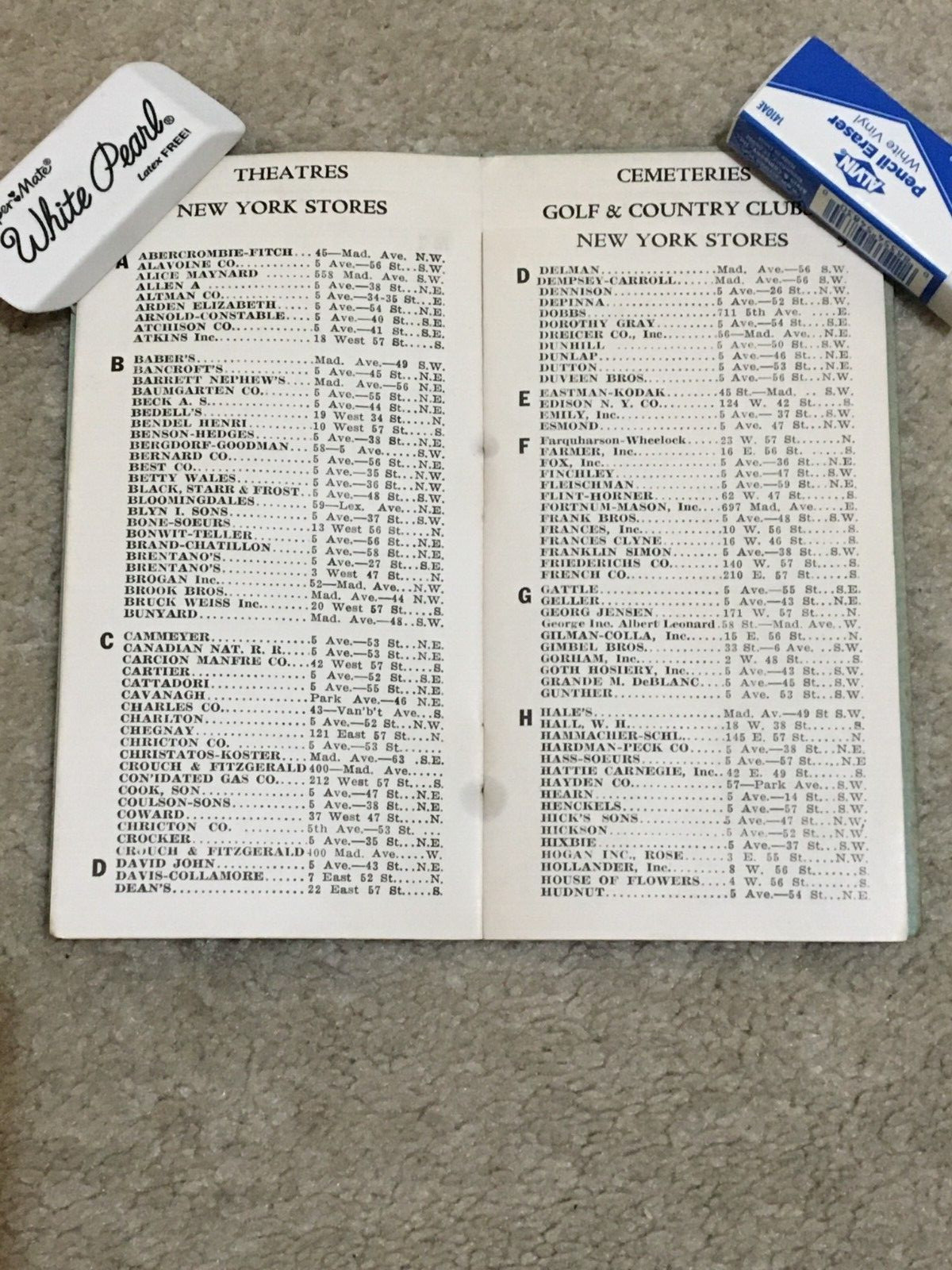 Vntg 1933 Dornan Co Chauffers’ & Butlers’ Uniforms Maker, NYC Guide to Stores +