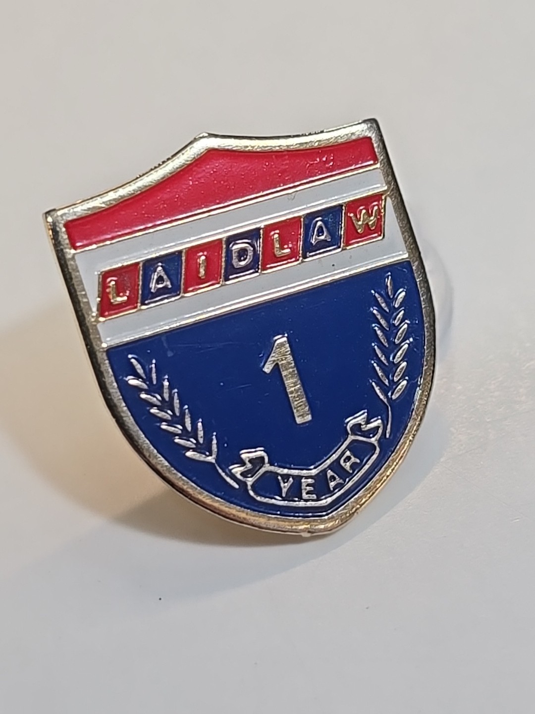 Laidlaw Transit Company 1 Year Employee Service Award Lapel Pin Bus Services