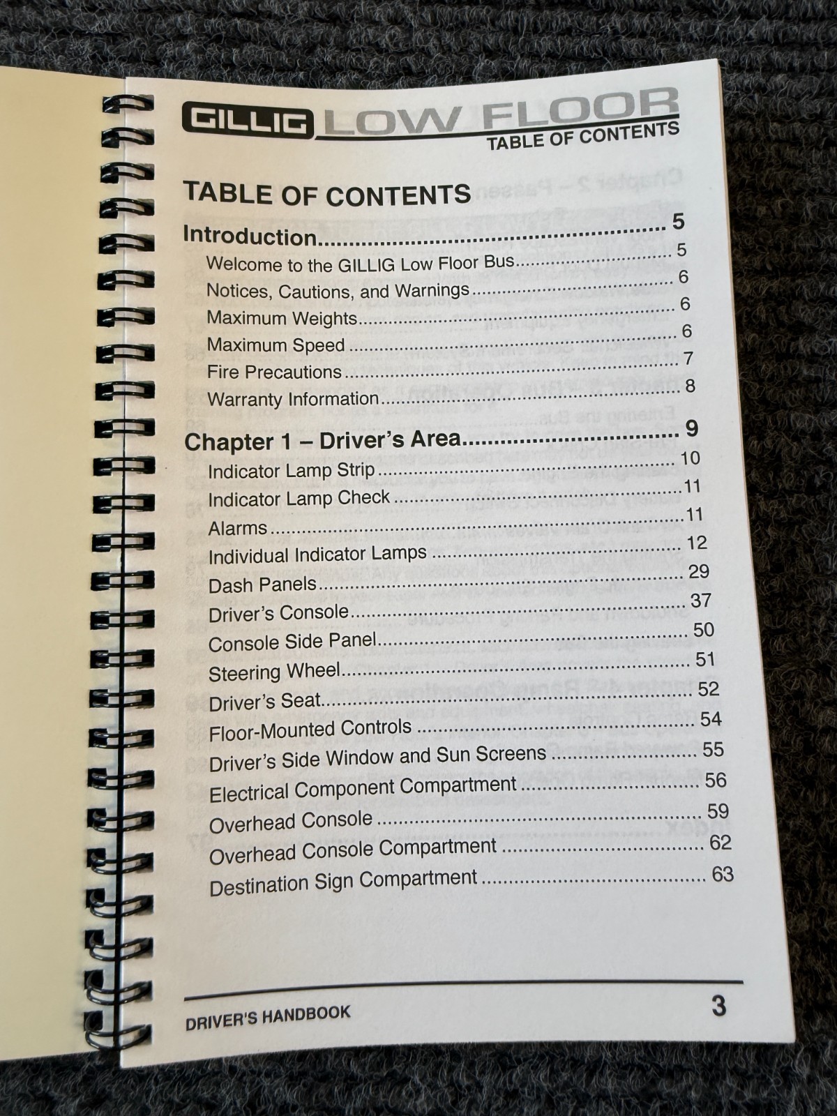 Gillig Low Floor Driver’s/Operator’s Handbook – SamTrans 600 Series – 2017