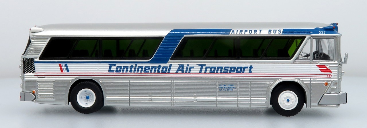 MCI MC-5A Bus Continental Air Transport Chicago 1/87 Scale Iconic Replicas