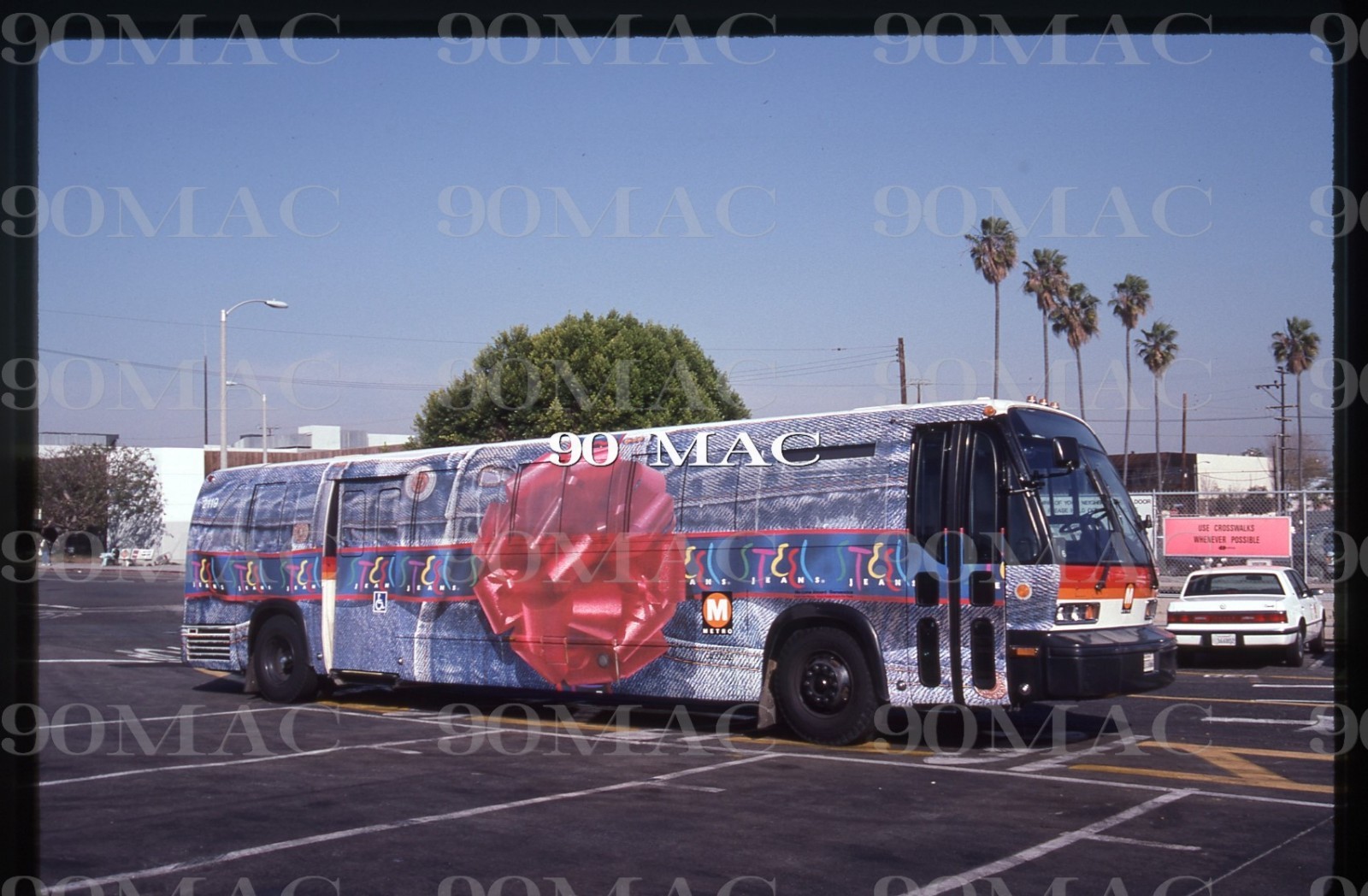 LACMTA-METRO. TMC RTS BUS #2119. Venice (CA). 3 Original Slides 1994. WRAP!