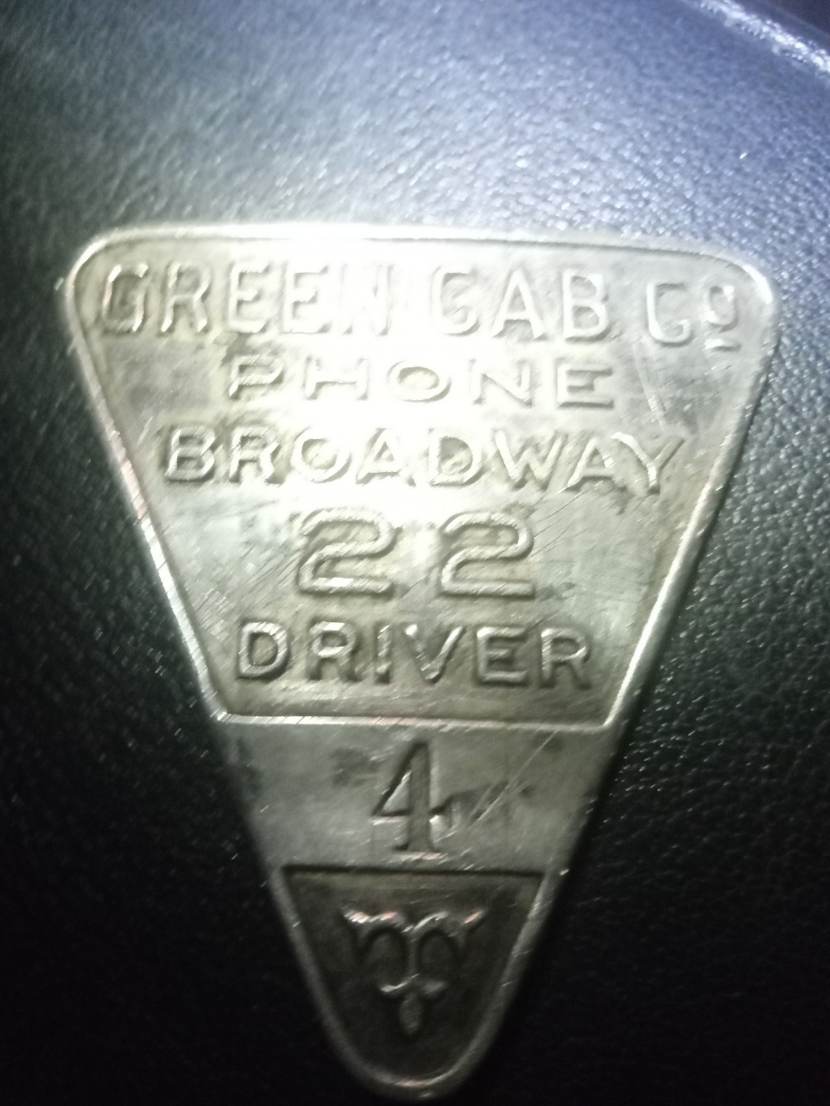 New York City Green Taxi Cab Company Employee Badge