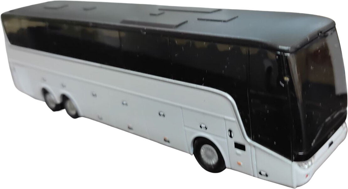 Rare New Old Stock Holland Oto Vanhool Bus Blank/white 1/87 Scale New in pckg