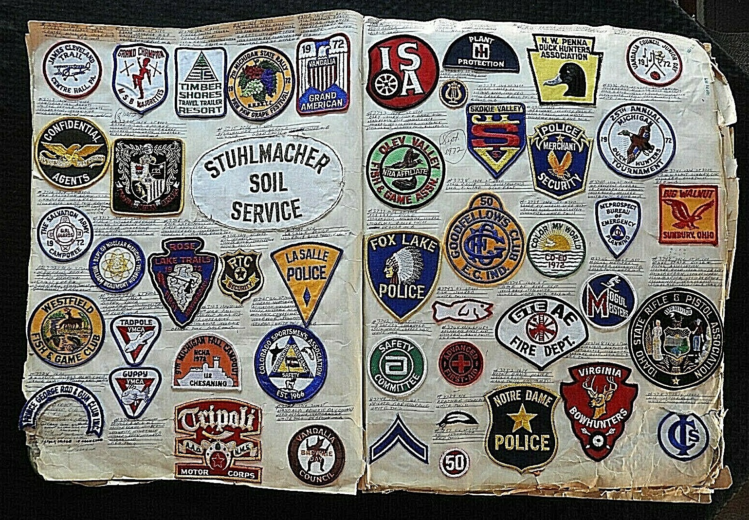 c.1970 “KEESHIN CHARTER SERVICE INC.” CHICAGO IL BUS DRIVER GUARD PATCH