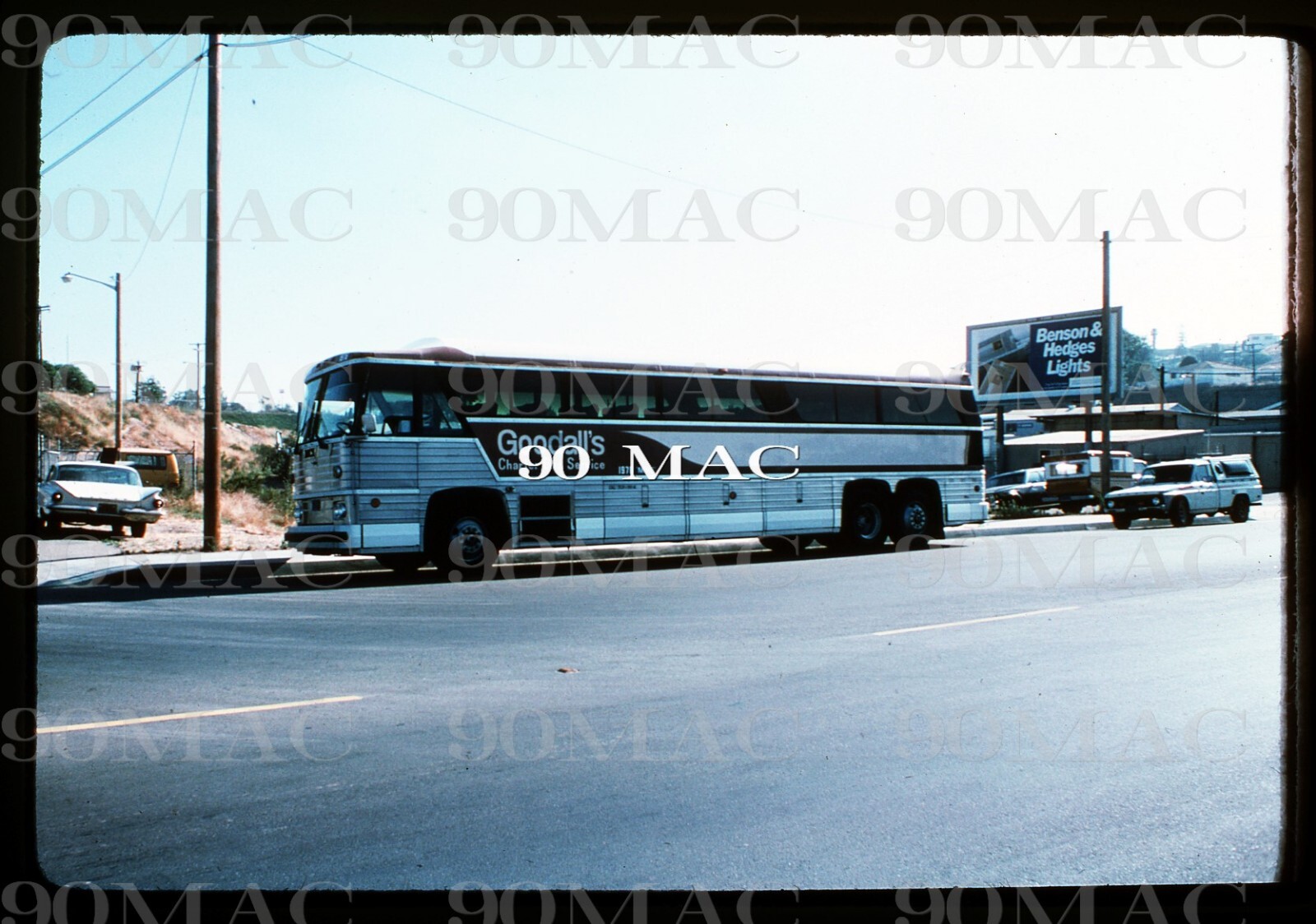 GOODALL’S CHARTER. MCI BUS #1976. Original Slide 1978.