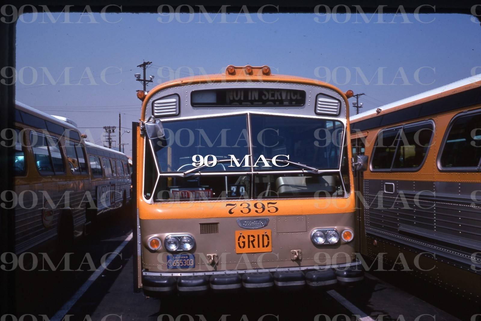 SCRTD-RTD. DIVISION 1. Los Angeles (CA). Original Slide. 1976. 7395!