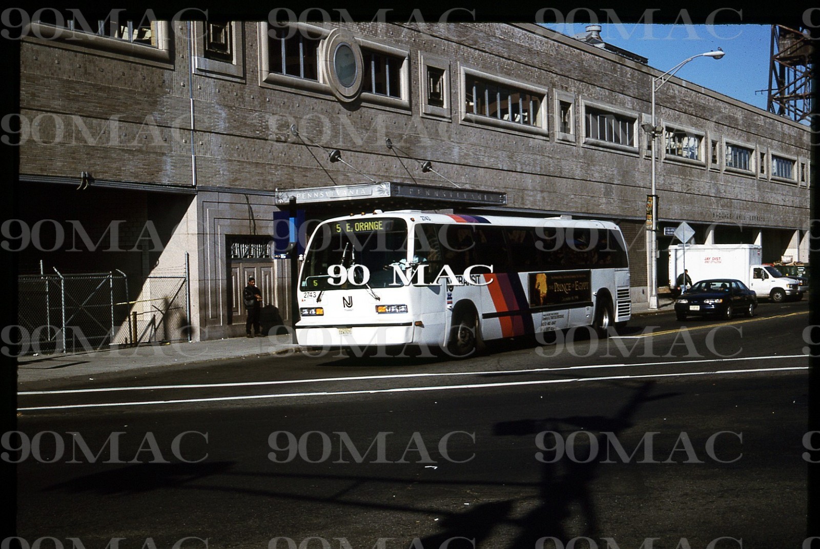 NEW JERSEY TRANSIT-NJT. GM RTS BUS #2743. Original Slide. Newark (NJ) 1998.