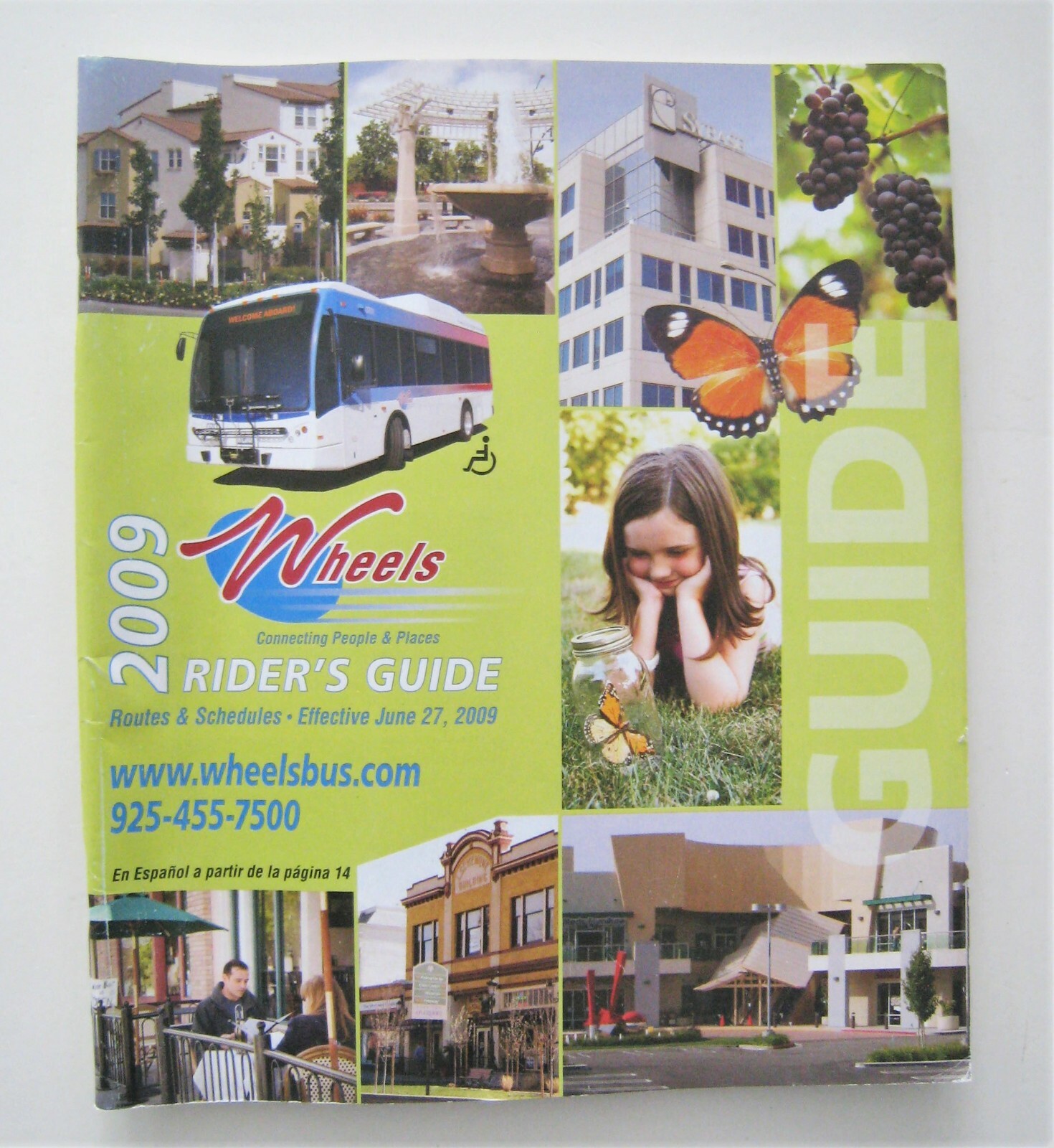 Wheels Bus Rider’s Guide Routes Schedule (2009) Livermore California CA