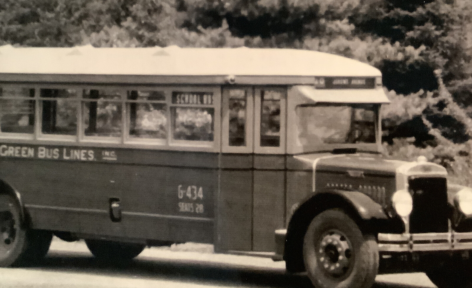 Photo Brooklyn New York City Green Bus Line Reprint 1933 Mack Bus 8 X 10” B & W