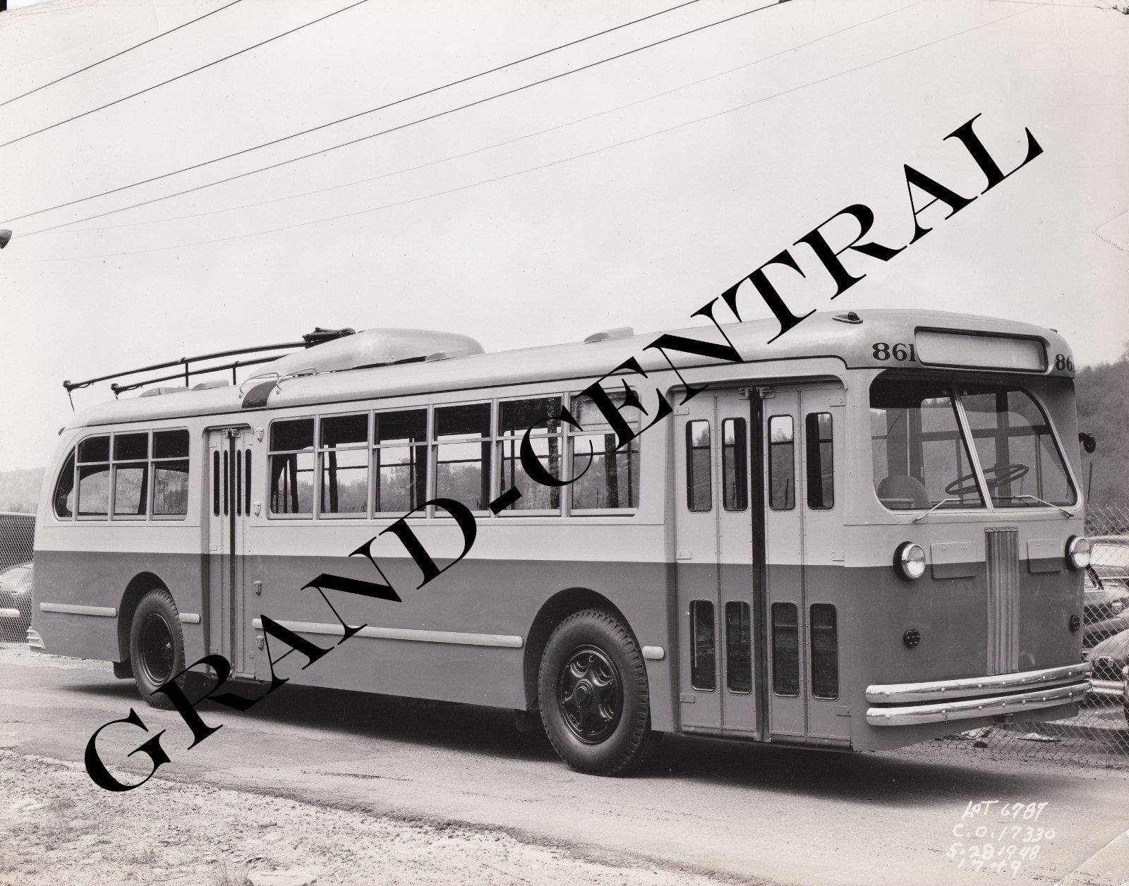 ORIGINAL 1948 NATIONAL PUBLIC TRANSPORT CO TROLLEY BUS PHOTO VALPARAISO CHILE #3
