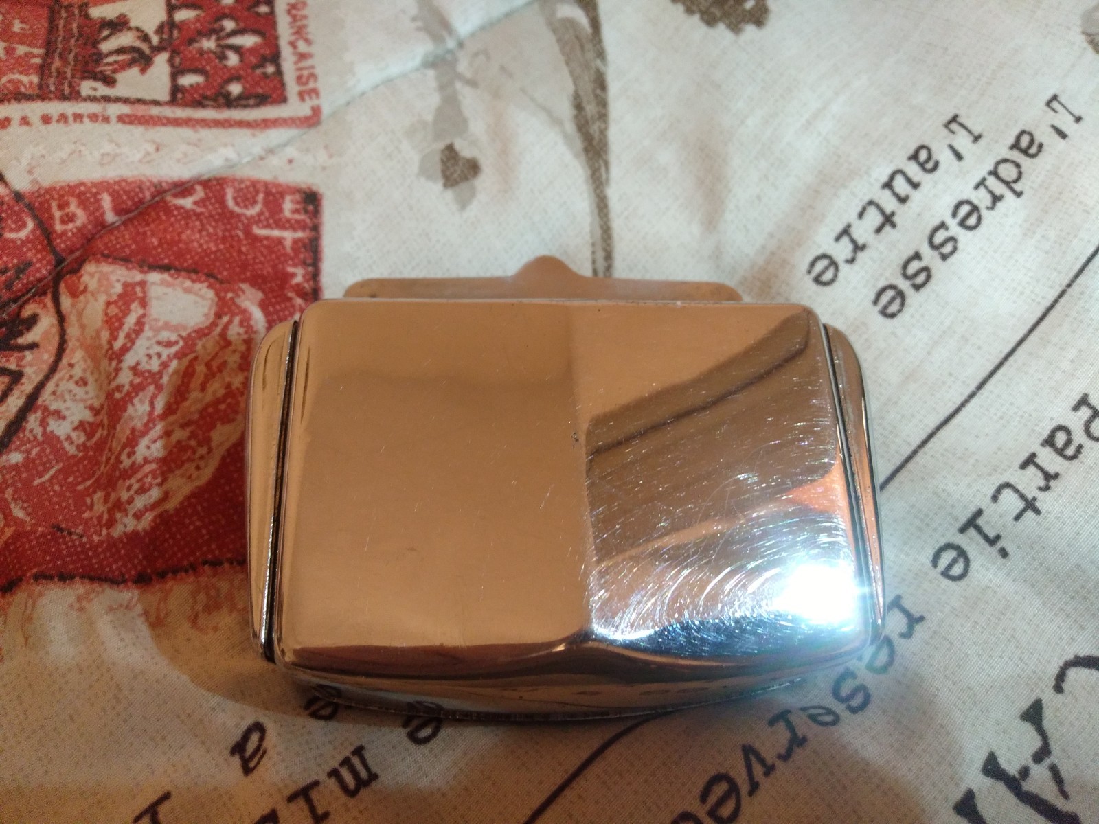 1950’s Continental Trailways Bus Org Ash tray Chrome Rare Rat Rod