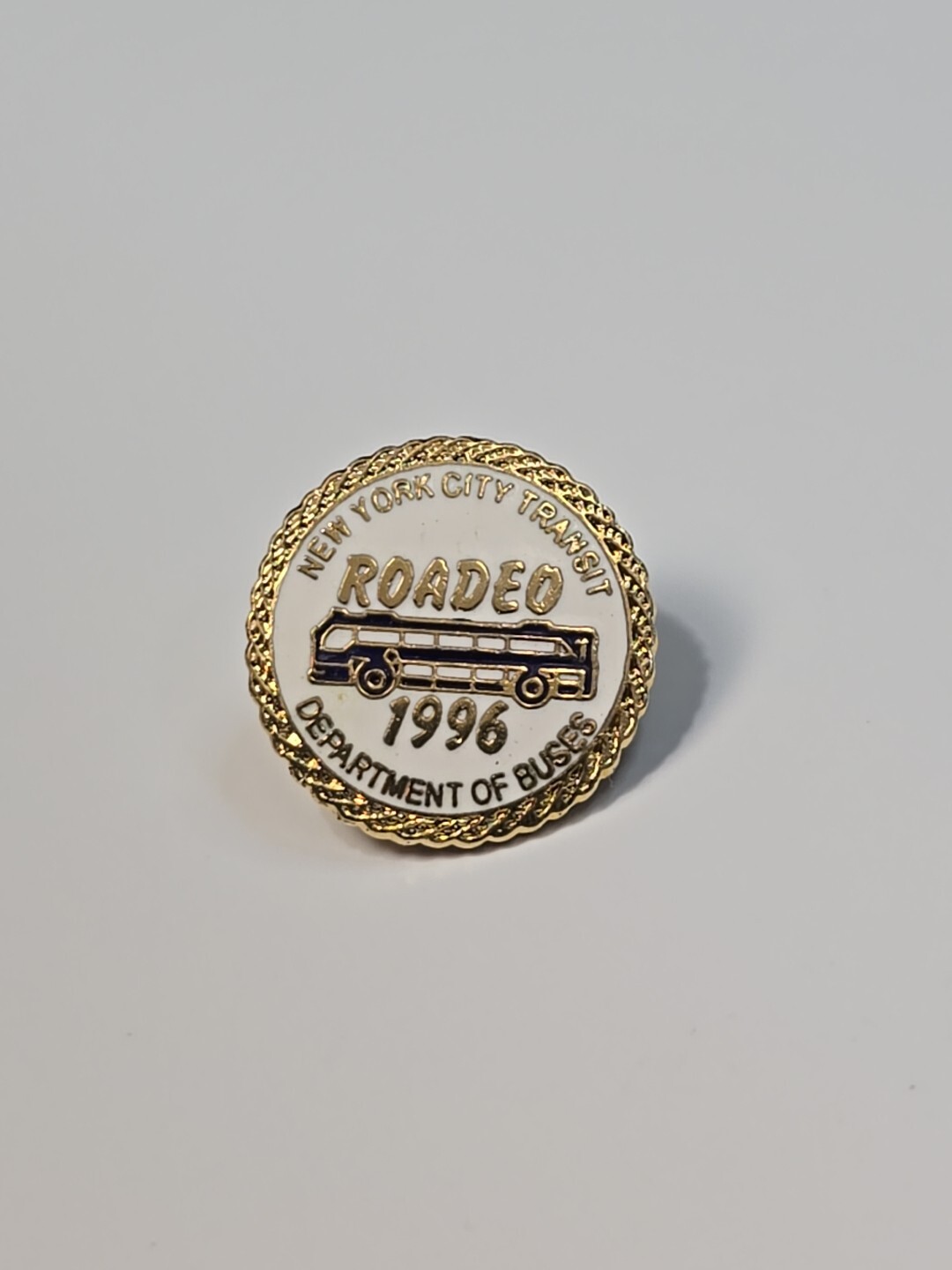 New York City Transit Department of Buses 1996 Bus Roadeo Pin