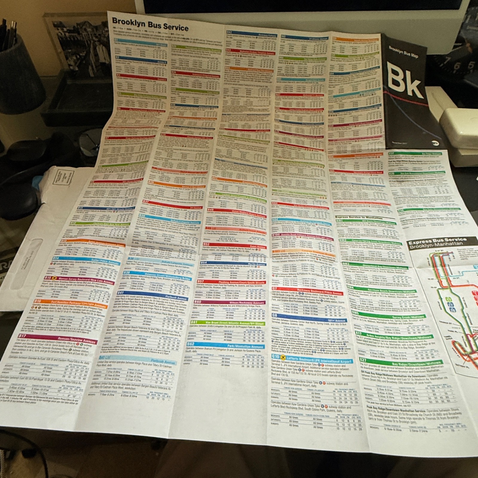 Brooklyn New York MTA Bus Map Route Travel Map 🚍