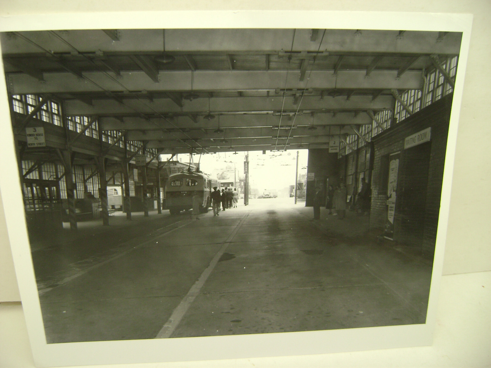 VINTAGE ORIGINAL 8″X10″ PHOTO TROLLEY BUS LECHMERE