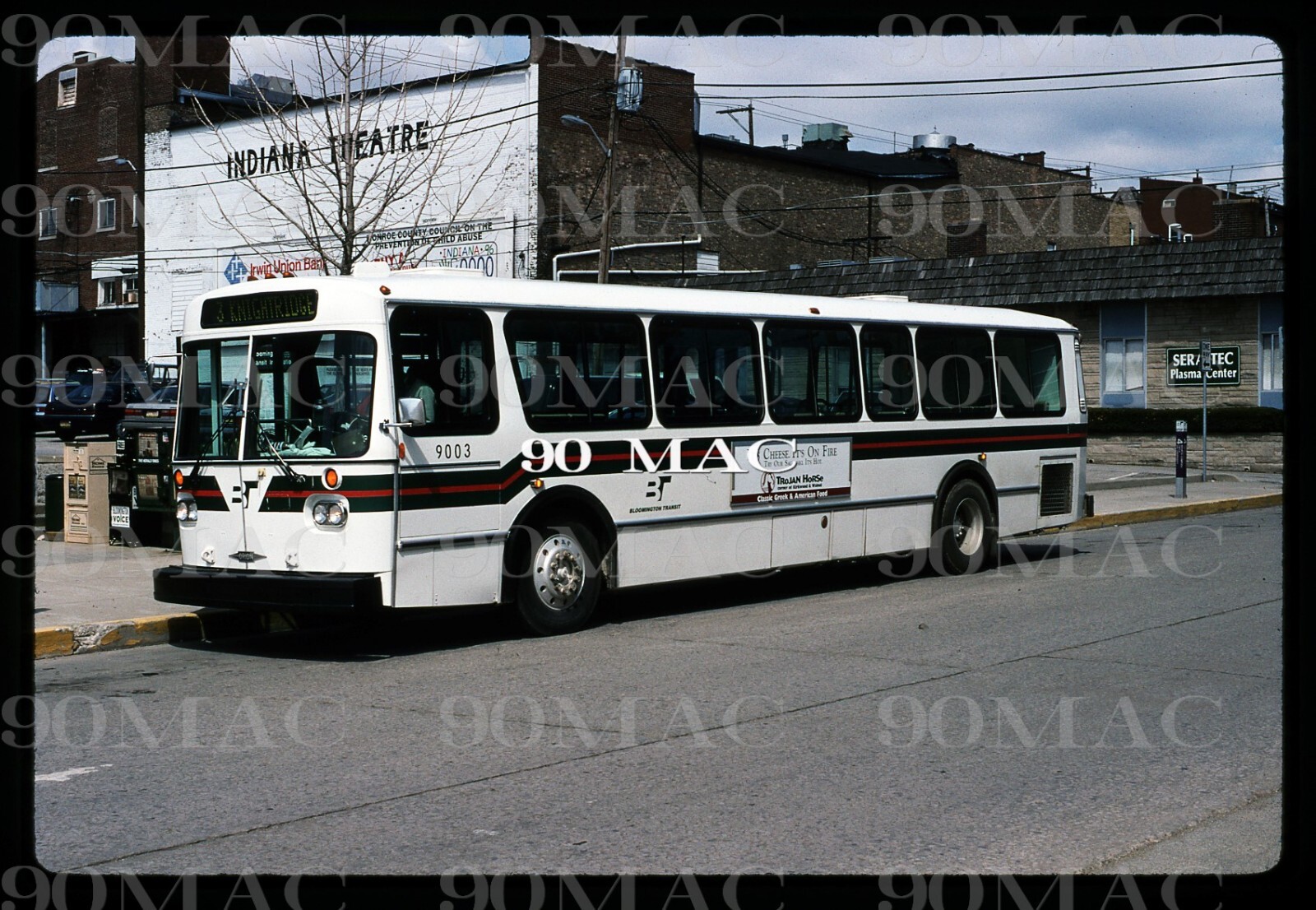 BLOOMINGTON TRANSIT. ORION BUS #9003. Bloomington (IN). Original Slide 1996.