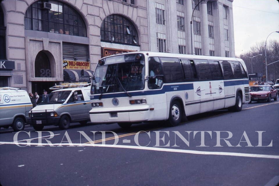 ORIGINAL 1991 NYCTA NEW YORK CITY BUS SLIDE #4038 NY TELEPHONE NYNEX VAN NYC
