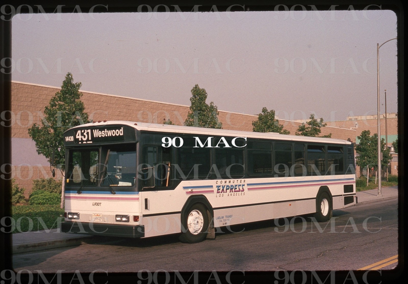 LADOT-COMMUTER EXPRESS. BUS #14430. Los Angeles (CA). Original Slide 1994.