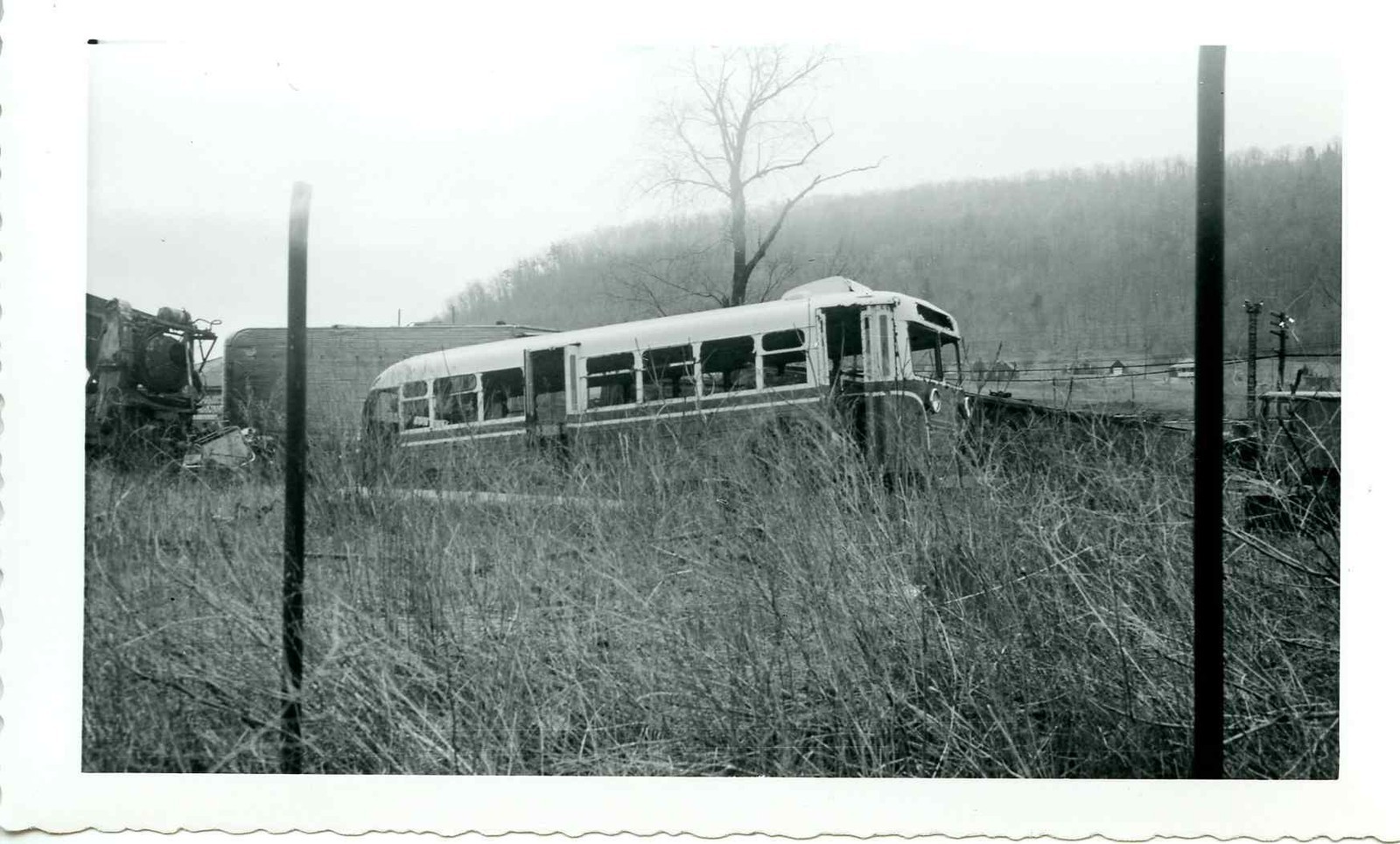 Q167 NEG/RP 1959 NEAR BINGHAMTON NY JUNK BUS