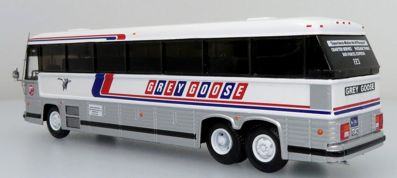Iconic Replicas 1:87 MCI MC-12 Coach: Grey Goose Lines