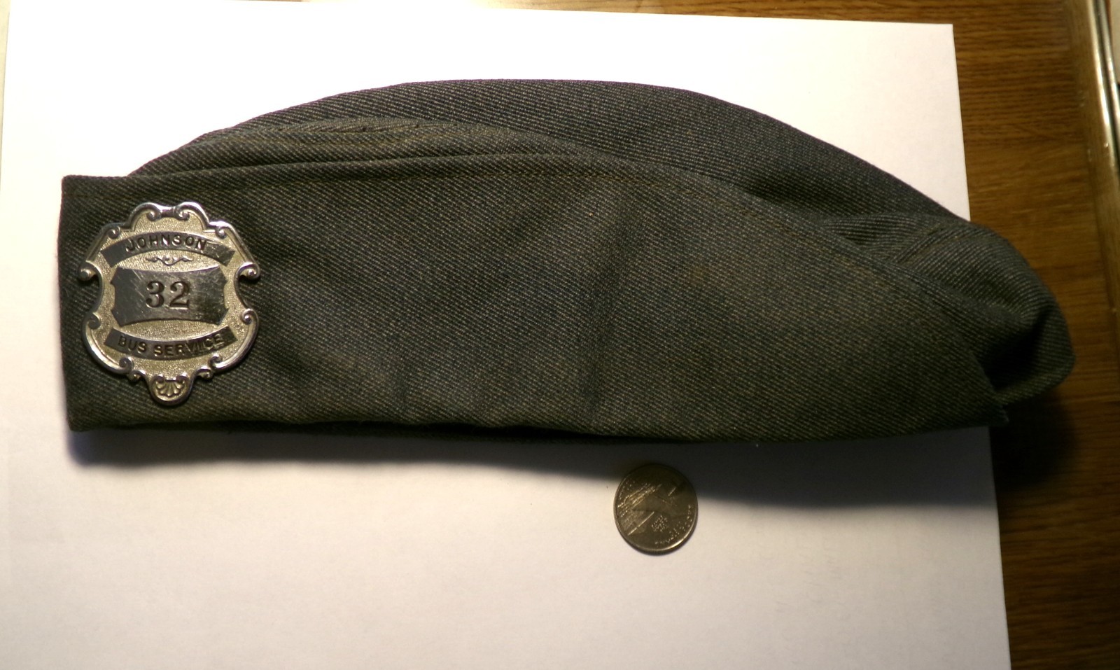 1950’s JOHNSON BUS SERVICE badge and c-cap MOUNT JOY, PENN
