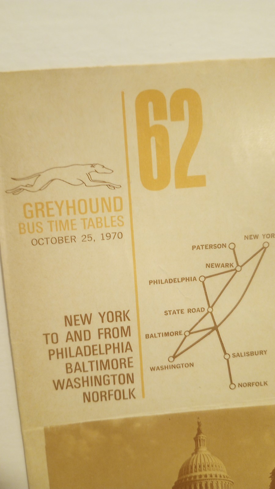 3 Vintage 1968, 1969 & 1970 Greyhound Bus Eastern Timetables