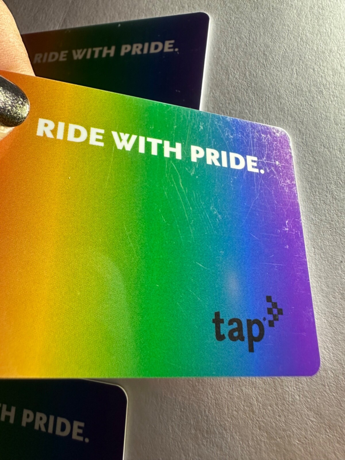 Metro TAP Card Ride Pride rainbow Subway Transit Lmtd Edition 2021 NOT Loadable
