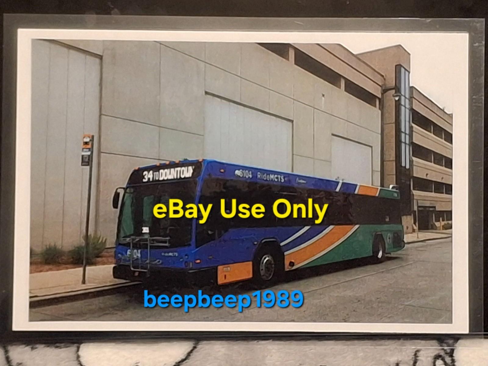 Milwaukee County Transit System 6104 Gillig LF BRT Laminated Bus Photo