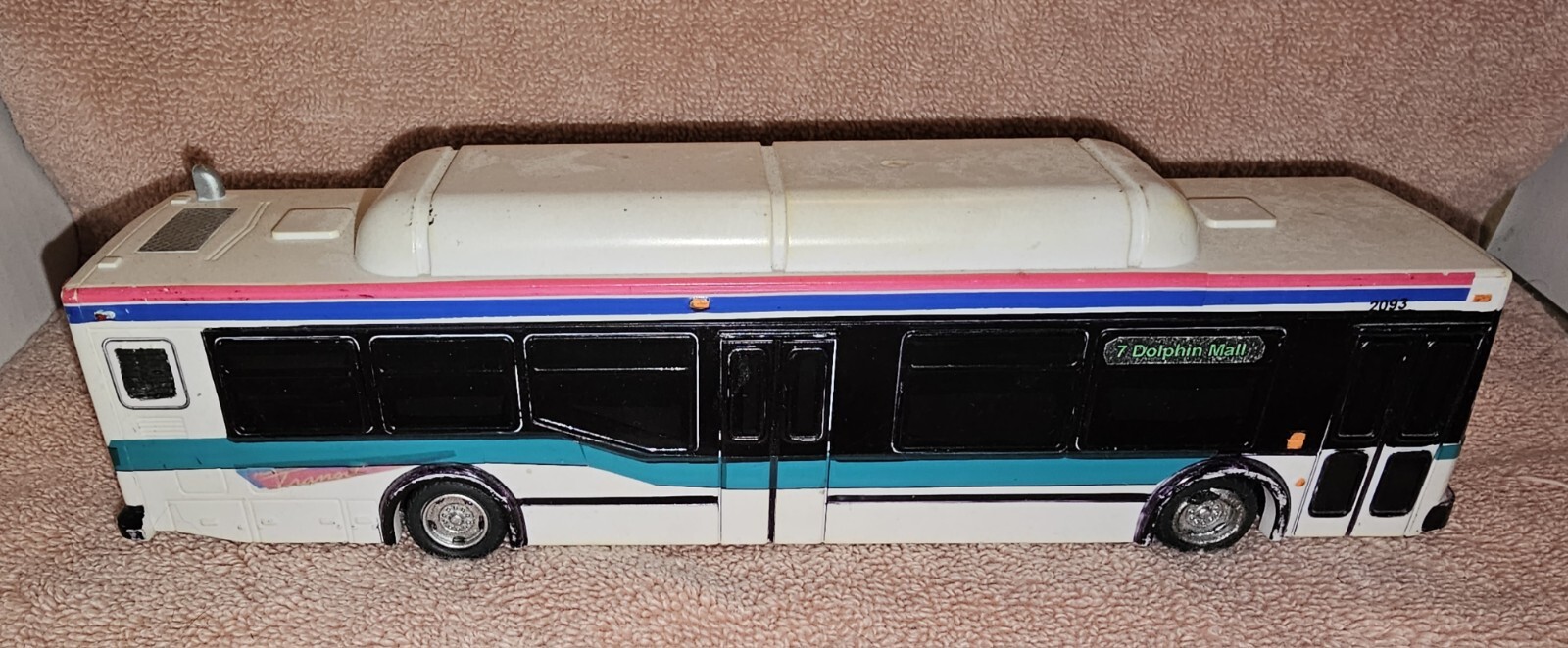 Miami Dade County Plastic NABI Transit Bus. Custom Made In 2005. Broward FL