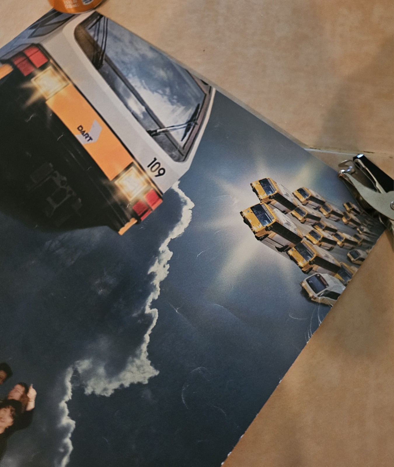 TWO (2) Transit Bus Posters. DART. Gillig. Rail.