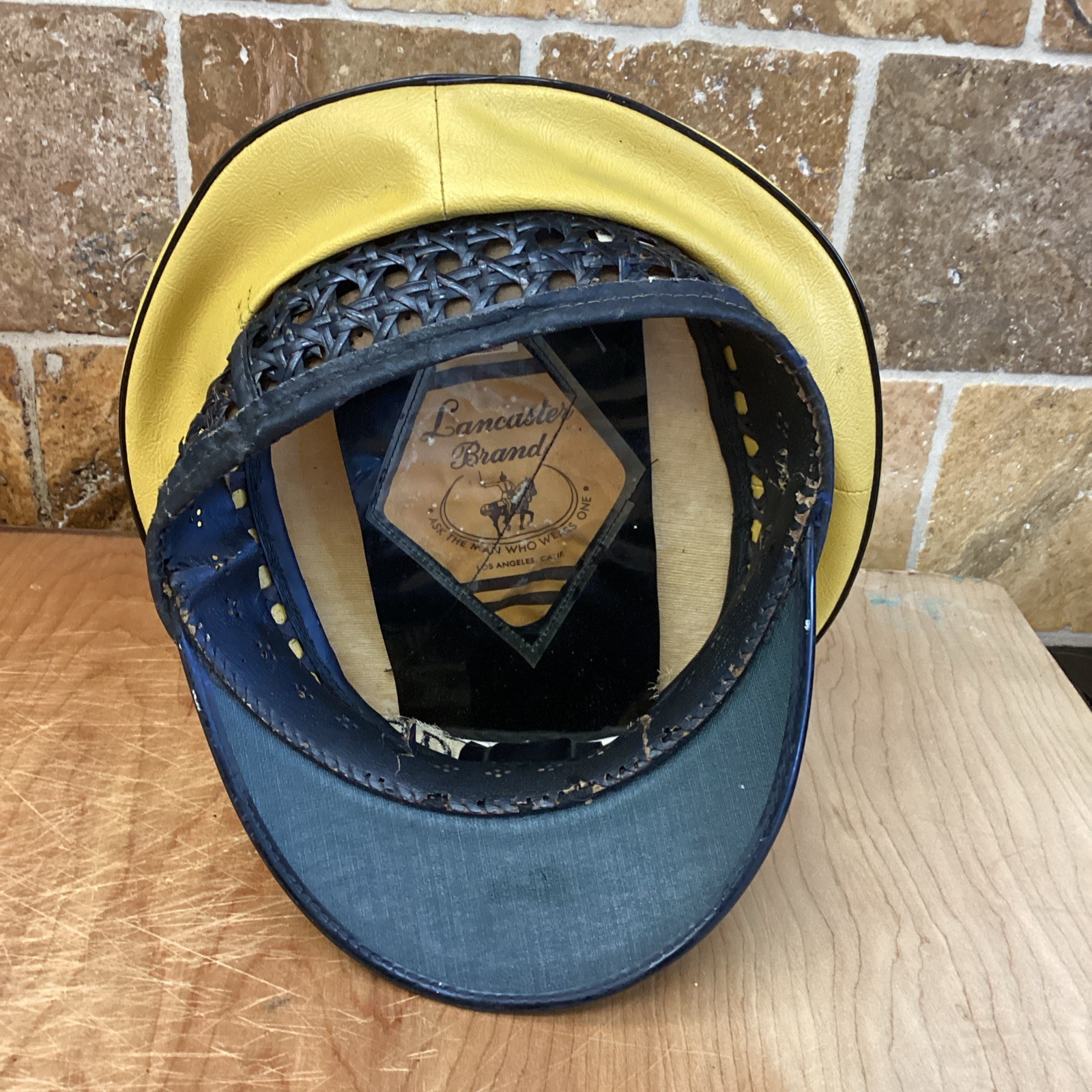 YELLOW CAB Company Driver UNIFORM Hat LANCASTER BRAND Los Angeles, Ca 7 1/4