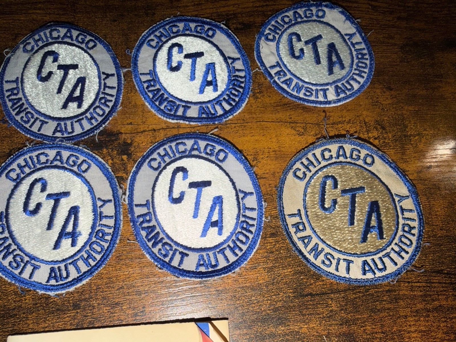 Vintage CTA Chicago Transit Authority Employee Patches And 1976 Transit Map