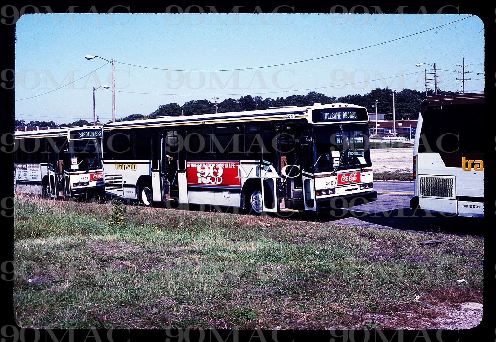 SBPTCo. Neoplan Bus #4406. South Bend (IN). Original Slide 1992.