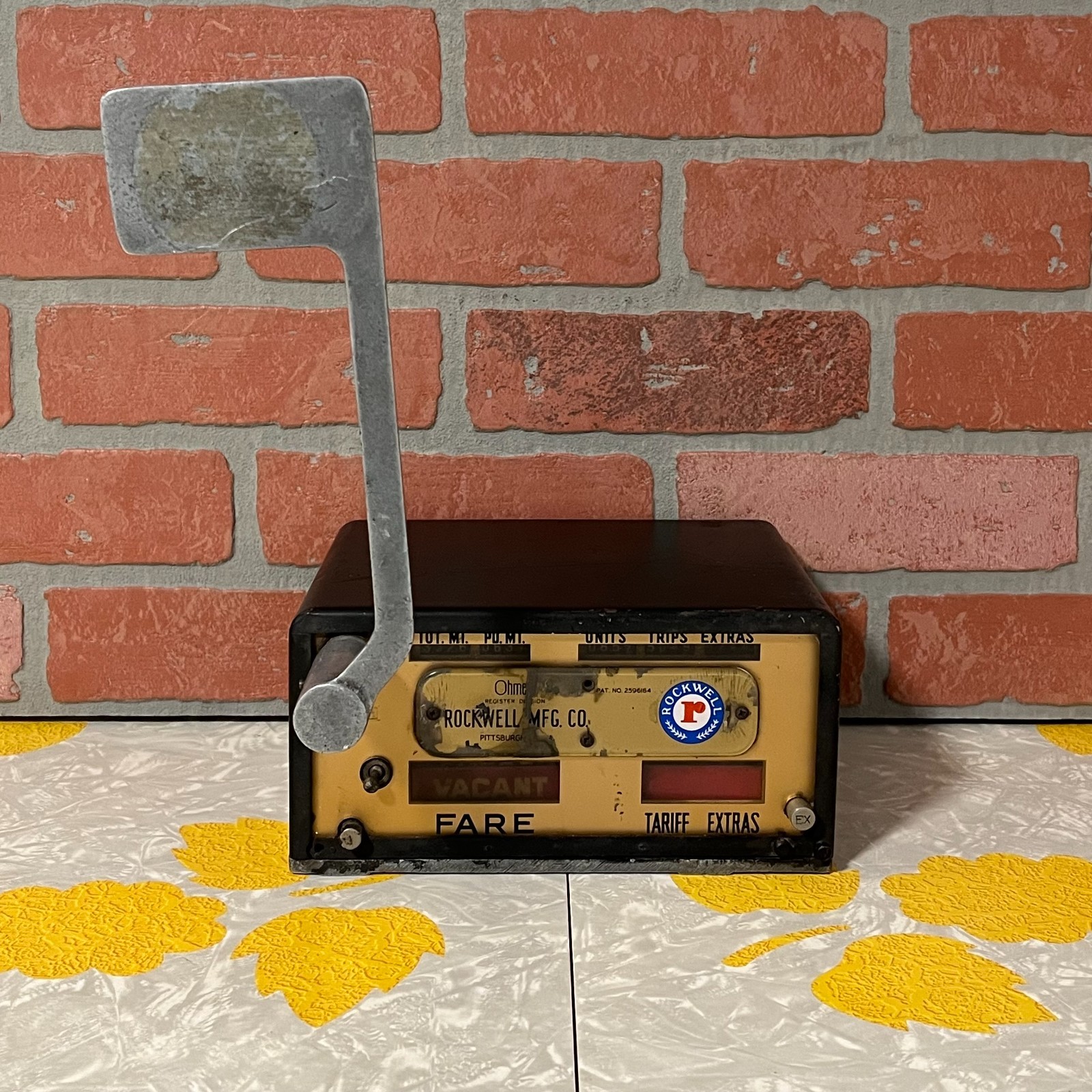 Vintage NYC Taxi Fare Meter Rockwell Mfg Co. Ohmer 1960s Era New York City Cab