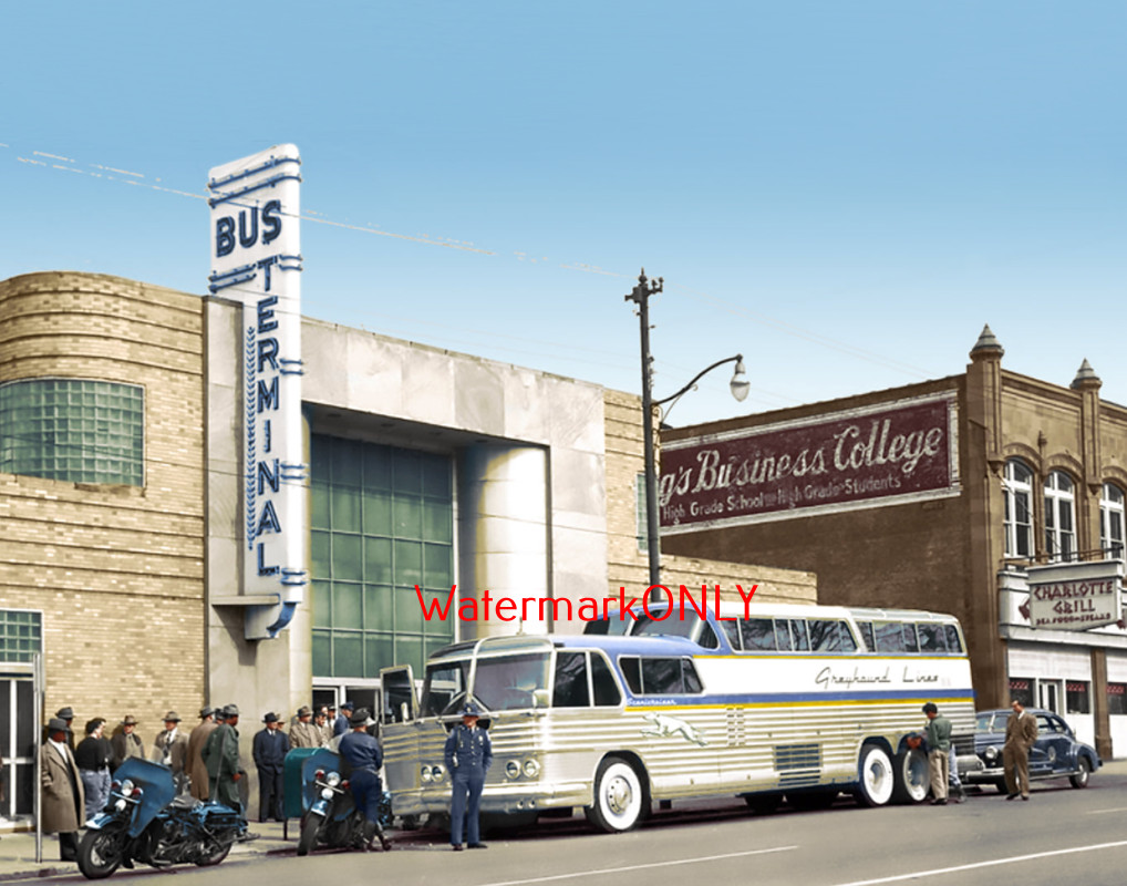 1949 “Concept Coach” “Greyhound” Bus “Roadside Americana” PHOTO! #(20)